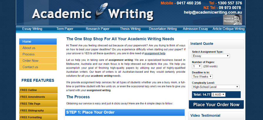 AcademicWriting.com.au quality