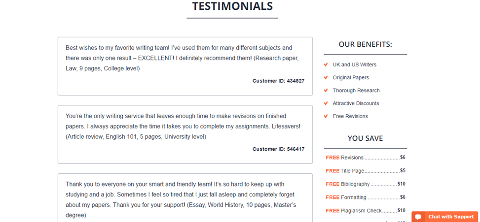 Power-Essays.com testimonials