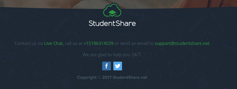 Order.StudentShare.net customer service