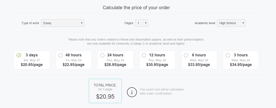 Order.StudentShare.net prices