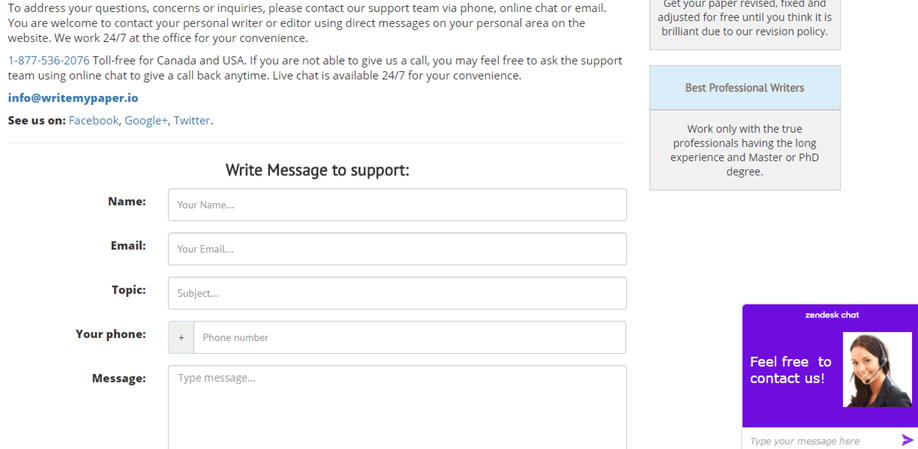 Writemypaper.io customer support