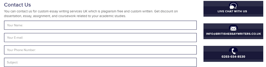 BritishEssayWriters.co.uk customer service