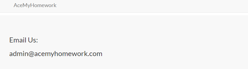 acemyhomework.com customer service