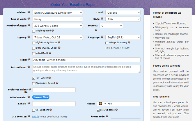 essaywriter.org bidding