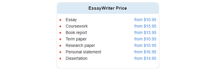 essay writer price