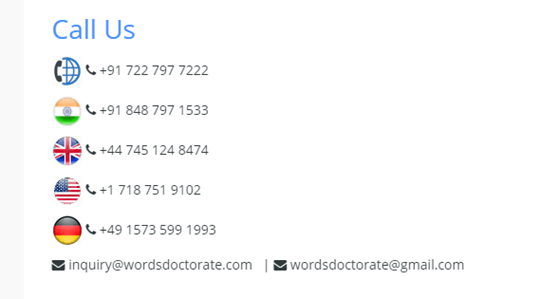 wordsdoctorate.com customer service