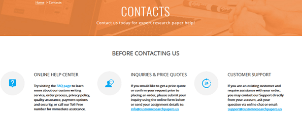 customresearchpapers.us customer service