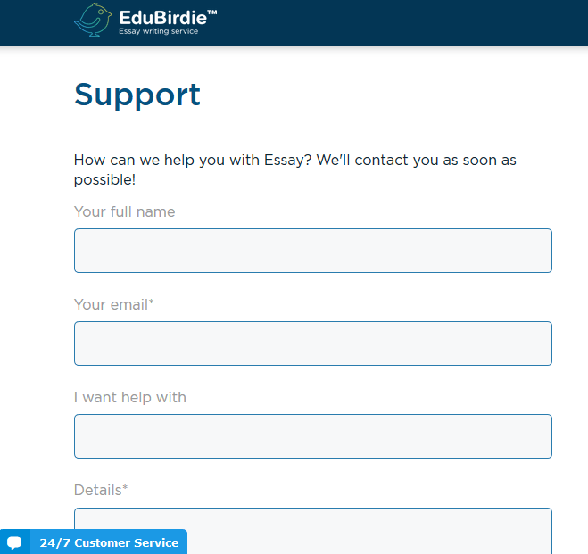 edubirdie.com customer service