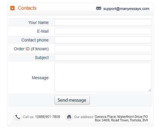 manyessays.com customer service