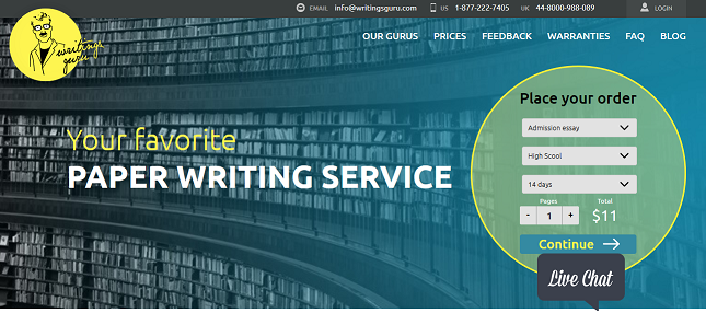 writingsguru.com website