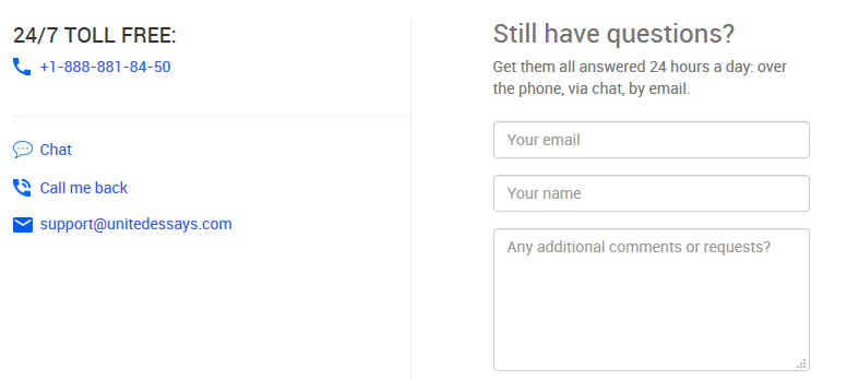 unitedessays.com customer service