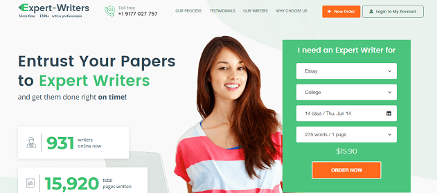expert-writers.net website