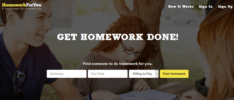 homeworkforyou.com website