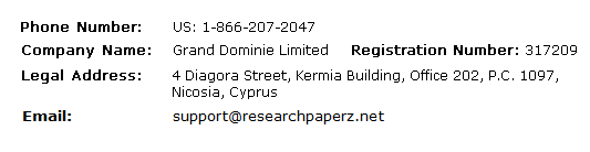 researchpaperz.net customer service
