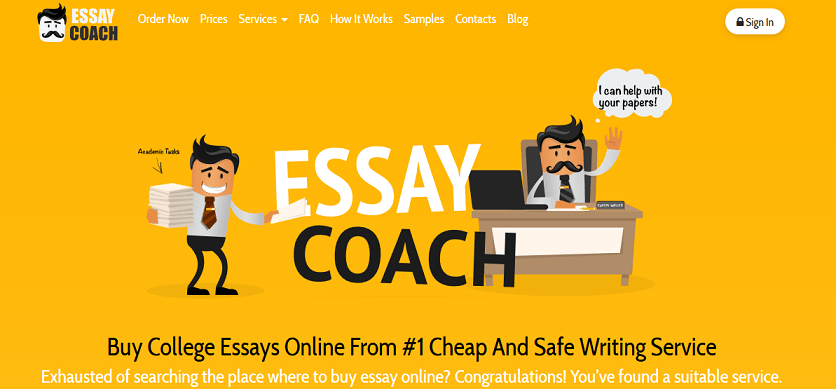 essay.coach homepage