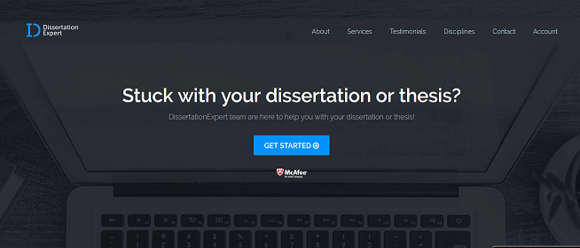 dissertationexpert.org website